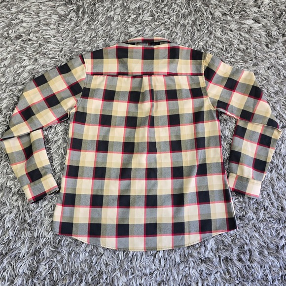 Dixxon Flannel Snap-On Limited Edition Plaid Button Up Shirt Mens XL Tan Black - Picture 8 of 8